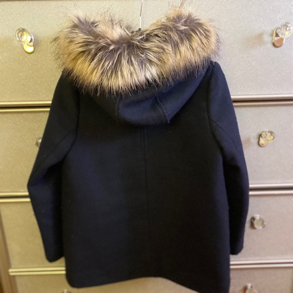 Zara girls hooded fur jacket - Picture 5 of 8